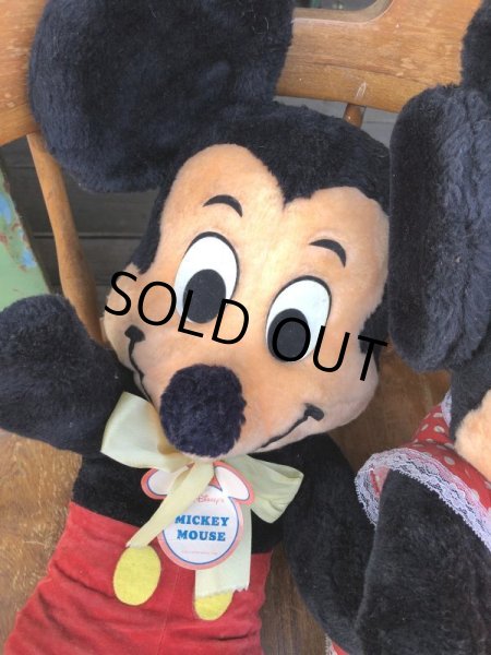 画像10: Vintage Disney Minnie & Mickey Mouse Plush Doll Set 60cm (M344) (10)