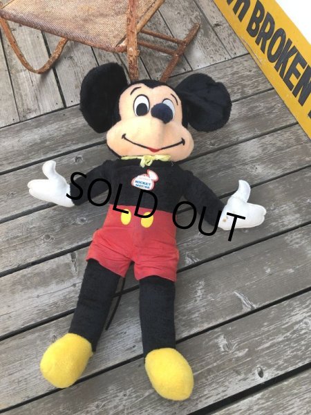画像13: Vintage Disney Mickey Mouse Plush Doll 100cm (M343) (13)