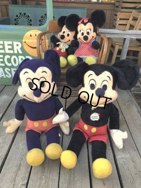 画像15: Vintage Disney Minnie & Mickey Mouse Plush Doll Set 60cm (M344) (15)