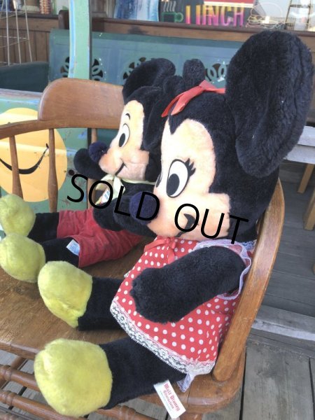 画像7: Vintage Disney Minnie & Mickey Mouse Plush Doll Set 60cm (M344) (7)