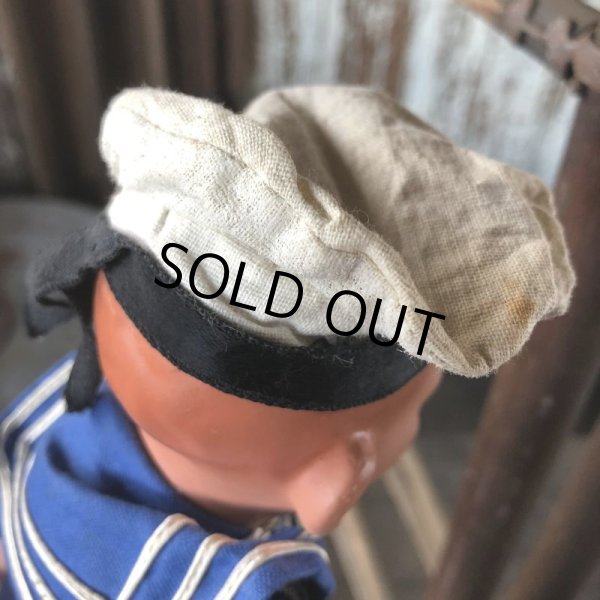 画像7: Vintage Sailor Composition Doll 31cm (M346)  (7)