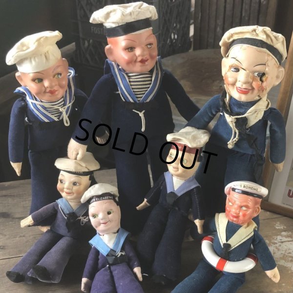 画像11: Vintage Sailor Composition Doll 28cm (M345)  (11)