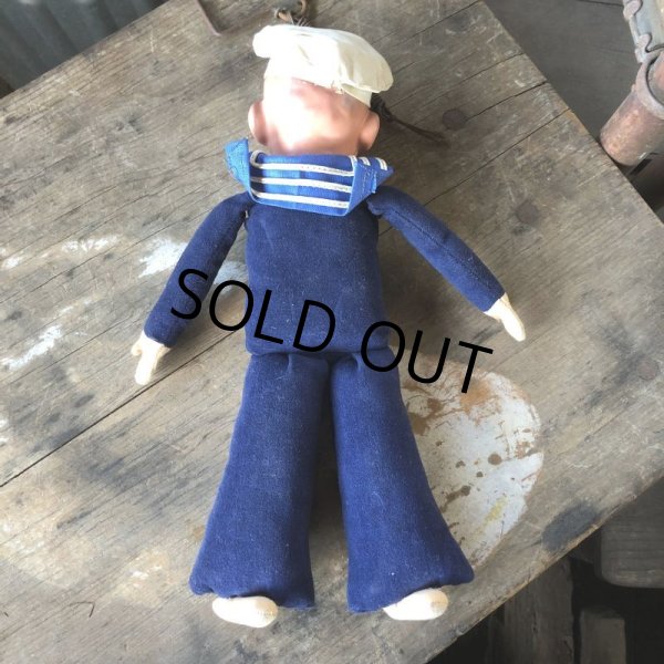 画像9: Vintage Sailor Composition Doll 28cm (M345)  (9)