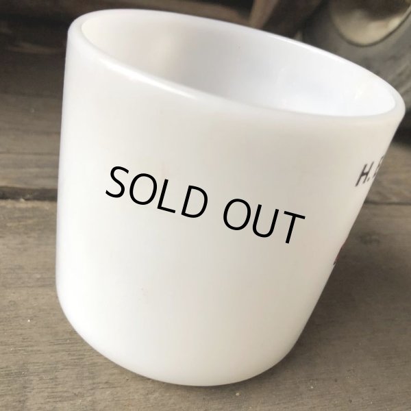 画像6: 70s Vintage Federal Milk Glass Mug TEXACO (M351)  (6)