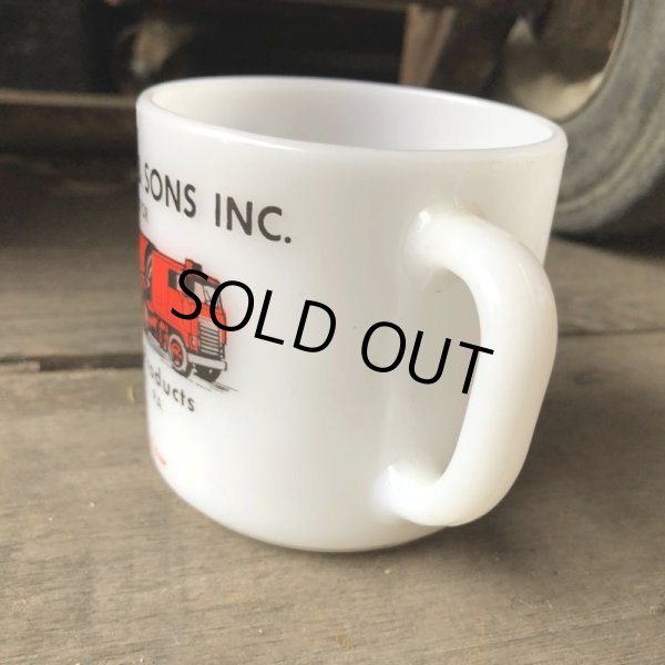 画像4: 70s Vintage Federal Milk Glass Mug TEXACO (M351)  (4)