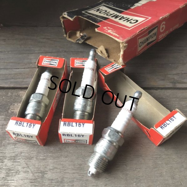 画像4: Vintage CHAMPION Spark Plug RBL16Y Junk Set (M353)  (4)