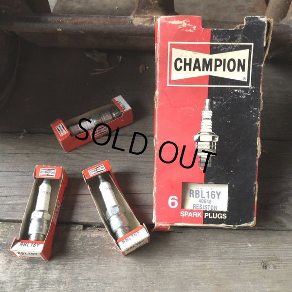 画像2: Vintage CHAMPION Spark Plug RBL16Y Junk Set (M353)  (2)