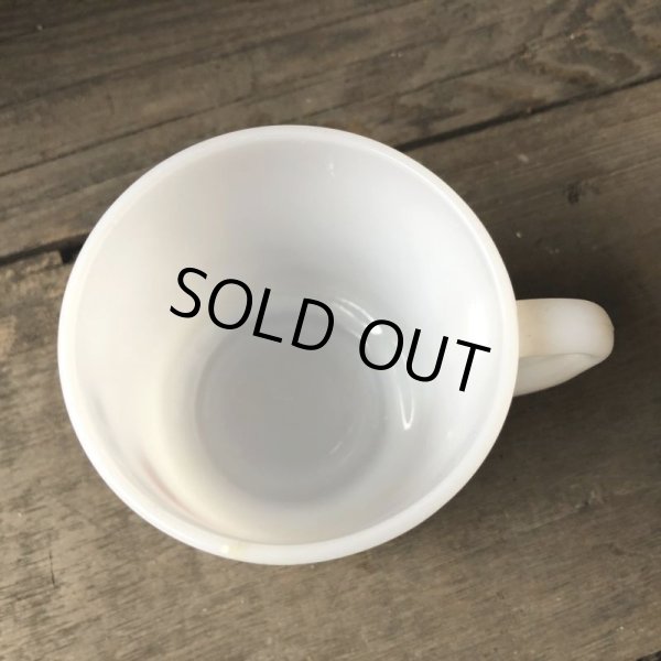 画像3: 70s Vintage Federal Milk Glass Mug TEXACO (M351)  (3)