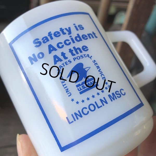 画像8: 70s Vintage Galaxy Milk Glass Mug USPS U.S. Mail (M362)  (8)