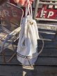 画像11: Vintage Laundry Wire Hamper Canvas Duffel Bag (M366)  (11)