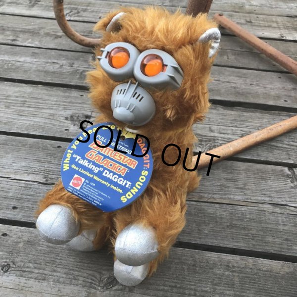 画像6: 70s Vintage Mattel Battlestar Galactica DAGGIT Pull String Talking Plush Doll (m367) (6)