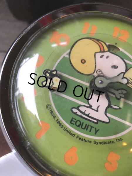 画像8: 80s Vintage Equity Snoopy Alarm Clock (M370) (8)