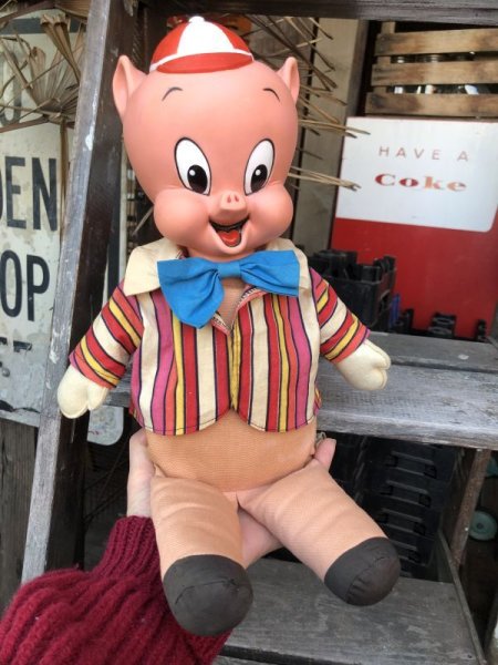画像10: 60s Vintage Mattel Pull String Talking Porky Pig (M371) (10)