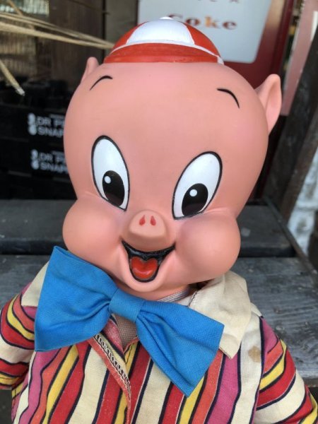 画像6: 60s Vintage Mattel Pull String Talking Porky Pig (M371) (6)