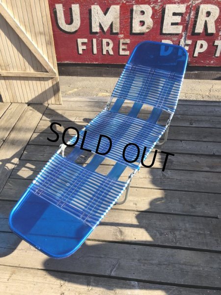 画像16: Vintage Folding Lawn Chair Long (M374) (16)