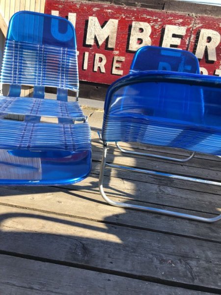 画像21: Vintage Folding Lawn Chair Long (M375) (21)