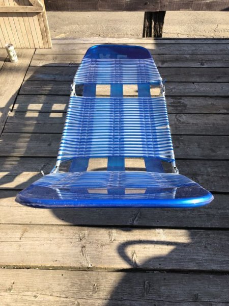 画像7: Vintage Folding Lawn Chair Long (M375) (7)