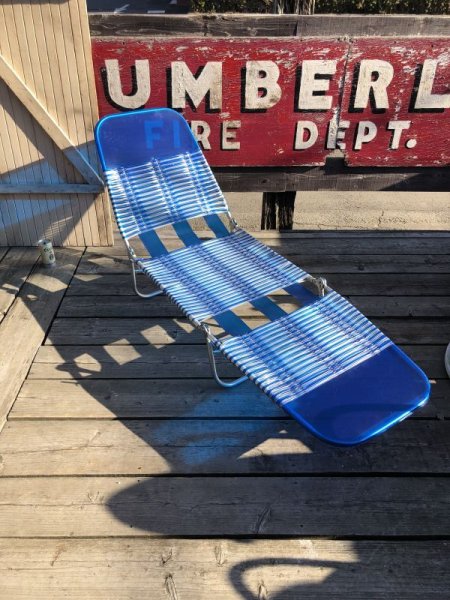画像10: Vintage Folding Lawn Chair Long (M375) (10)