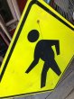 画像2: Vintage Road Street Sign Crosswalk (M372) (2)