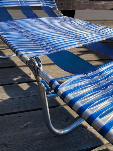 画像14: Vintage Folding Lawn Chair Long (M375) (14)