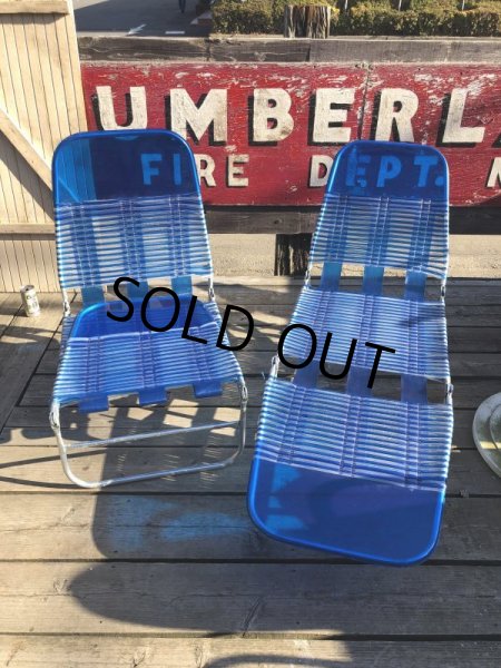 画像24: Vintage Folding Lawn Chair Long (M374) (24)