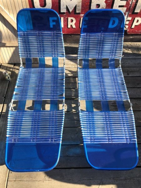 画像23: Vintage Folding Lawn Chair Long (M375) (23)