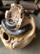 画像15: Rare ! Vintage Skeleton Skull & Snake Figurine Statue Hard to Find !!! (M382) (15)