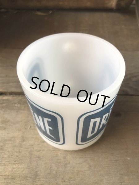 画像6: Vintage Gasbake Milk Glass Mug DRYDENE MOTOR OIL (M383)  (6)