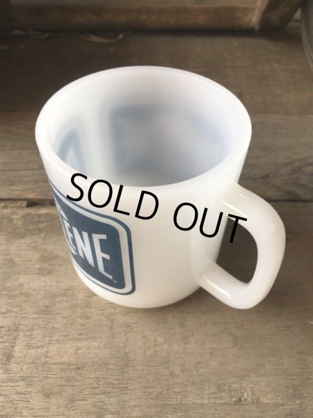 画像3: Vintage Gasbake Milk Glass Mug DRYDENE MOTOR OIL (M383)  (3)