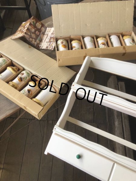 画像18: 70s Vintage Sears Merry Mushrooms kitchen Coordinates Spice Rack N.O.S (M388) (18)