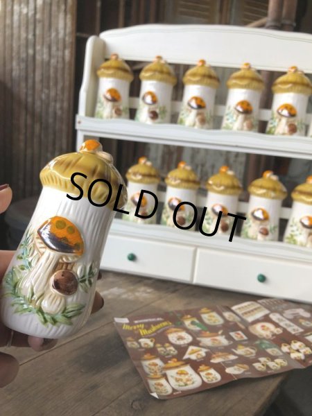 画像9: 70s Vintage Sears Merry Mushrooms kitchen Coordinates Spice Rack N.O.S (M388) (9)
