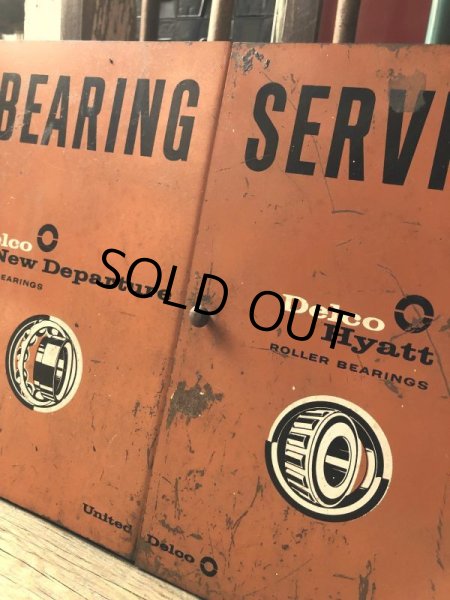 画像16: 50s Vintage Delco Hyatt Bearing Service Industrial Store Display Cabinet (M391) (16)