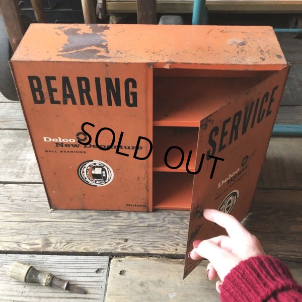 画像18: 50s Vintage Delco Hyatt Bearing Service Industrial Store Display Cabinet (M391) (18)