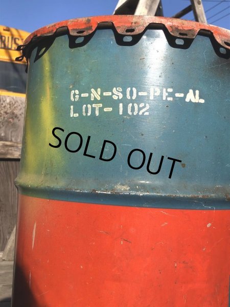 画像6: Vintage Drum Oil Can Gulf Muliti-Porpose Gear Lubricant 90 16 U.S. GALLONS (M394) (6)