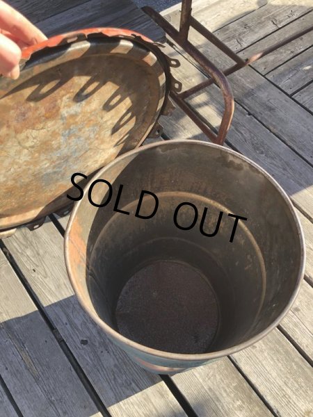 画像9: Vintage Drum Oil Can Gulf Muliti-Porpose Gear Lubricant 90 16 U.S. GALLONS (M394) (9)