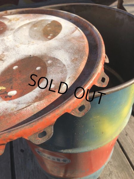 画像8: Vintage Drum Oil Can Gulf Muliti-Porpose Gear Lubricant 90 16 U.S. GALLONS (M394) (8)