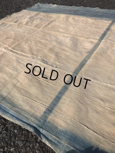 画像19: Vintage African Indigo Fabric Cloth Rag (M395)  (19)