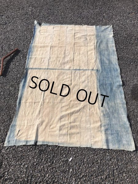 画像17: Vintage African Indigo Fabric Cloth Rag (M395)  (17)