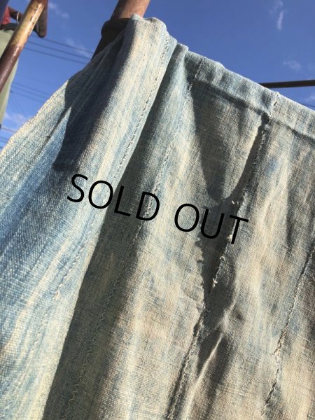 画像2: Vintage African Indigo Fabric Cloth Rag (M395)  (2)