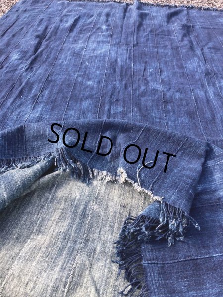画像12: Vintage African Indigo Fabric Cloth Rag (M397)  (12)