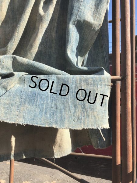 画像12: Vintage African Indigo Fabric Cloth Rag (M395)  (12)