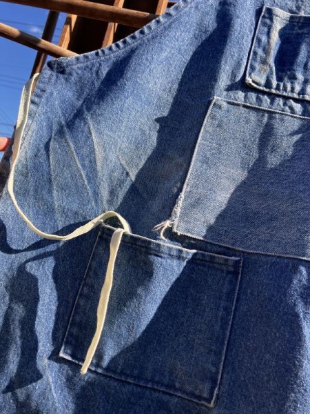 画像2: Vintage Work Apron Denim (M400)  (2)