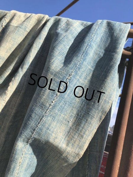 画像6: Vintage African Indigo Fabric Cloth Rag (M395)  (6)