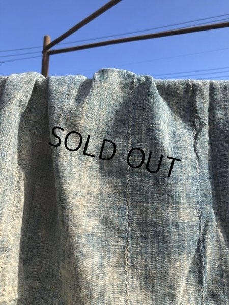 画像5: Vintage African Indigo Fabric Cloth Rag (M395)  (5)