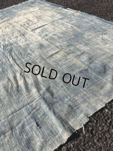 画像15: Vintage African Indigo Fabric Cloth Rag (M395)  (15)