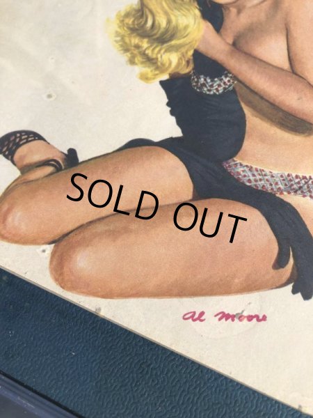 画像4: 1951 Esquire Magazine Al Moore Pin-Up Girls Calendar w/Frame (M403) (4)