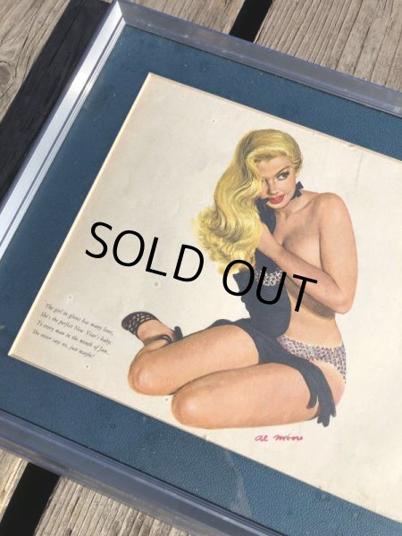 画像6: 1951 Esquire Magazine Al Moore Pin-Up Girls Calendar w/Frame (M403) (6)