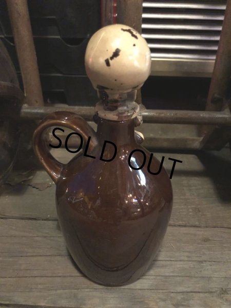 画像3: 50s Vintage JAPAN Skull Poison Bottle Decanter (B406) (3)