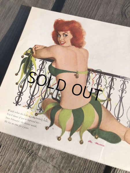 画像9: 1951 Esquire Magazine Al Moore Pin-Up Girls Calendar w/Frame (M403) (9)