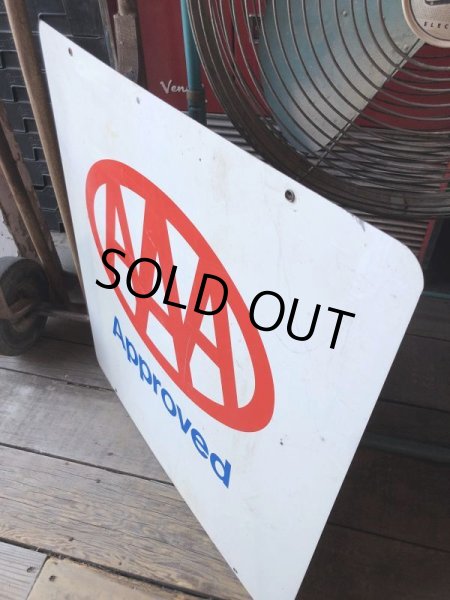 画像4: 90s Vintage AAA Approved Double Sided Metal Sign (M410) (4)